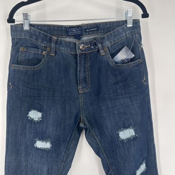 Lucky Brand NWT Kids Billy Straight Jeans Distressed Size 20 x32 Women’s Size 10 - Picture 13 of 13